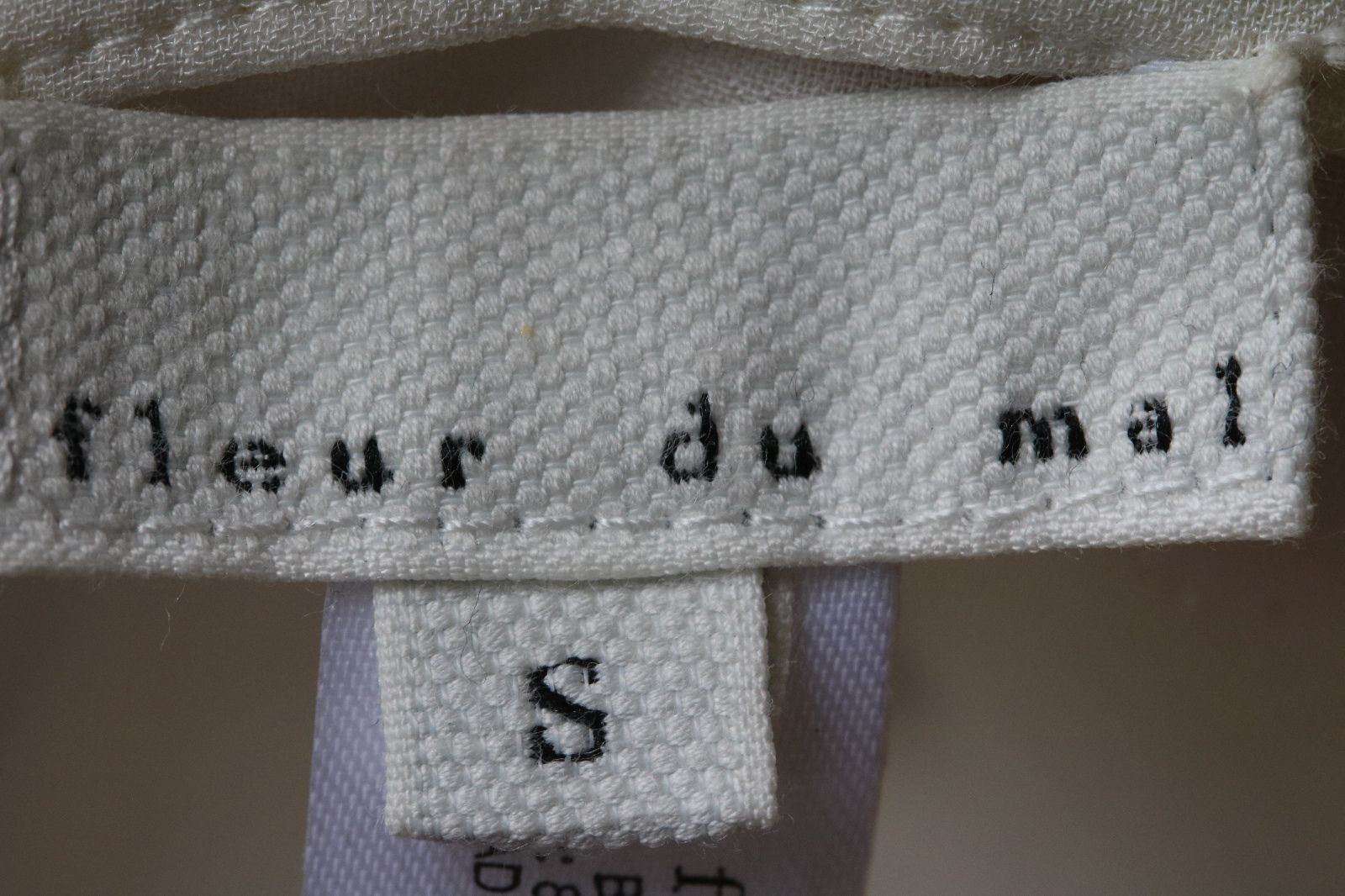 FLEUR DU MAL LACE INSERT RUFFLE BLOUSE TOP SMALL - Image 4