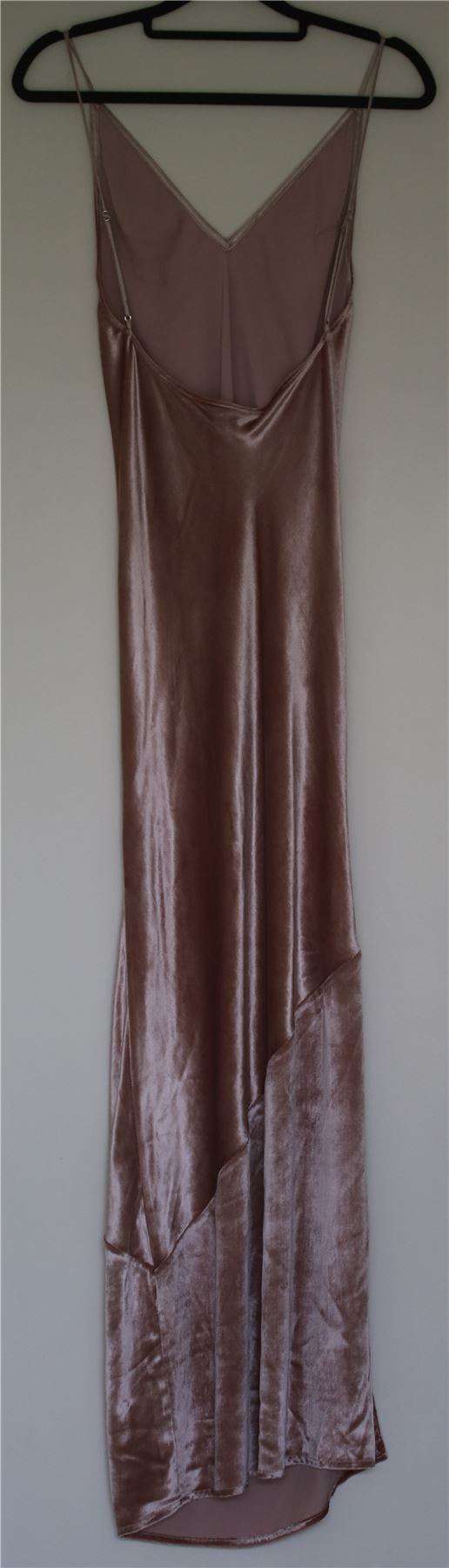 FLEUR DU MAL PLATINUM ROSE PINK VELVET SLIP DRESS US 2 UK 6 - Image 4