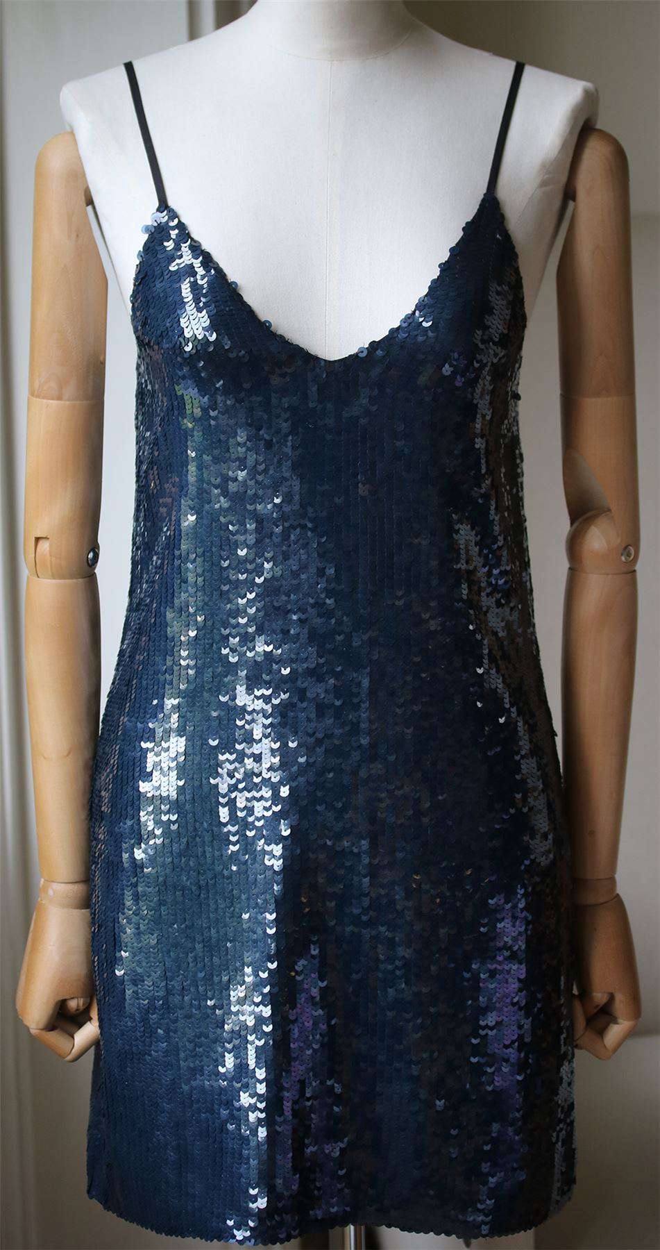 FLEUR DU MAL SEQUIN MINI SLIP DRESS US 2 UK 6 - Image 3