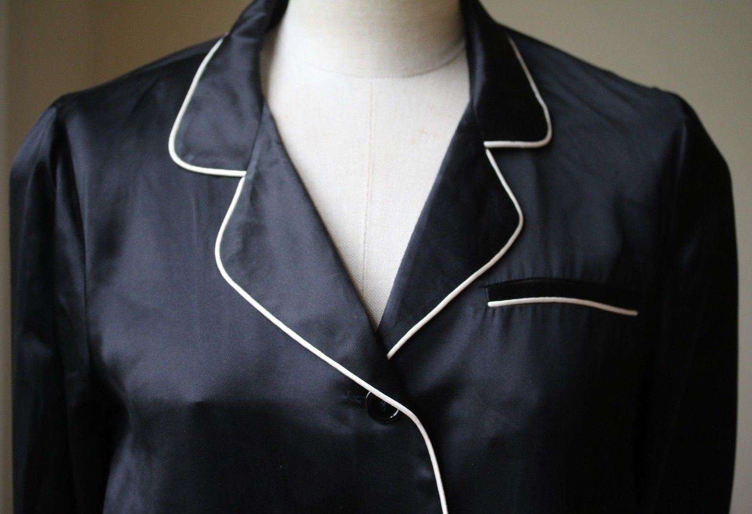 FLEUR DU MAL SILK-SATIN PYJAMA TOP SMALL - Image 5