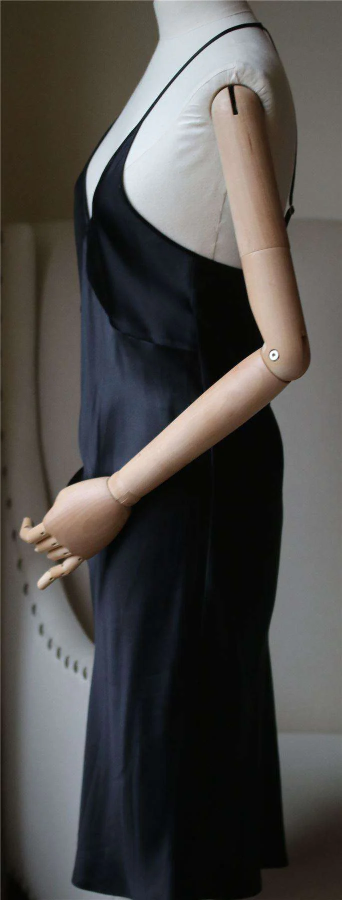FLEUR DU MAL T-STRAP SILK SLIP DRESS XSMALL - Image 5