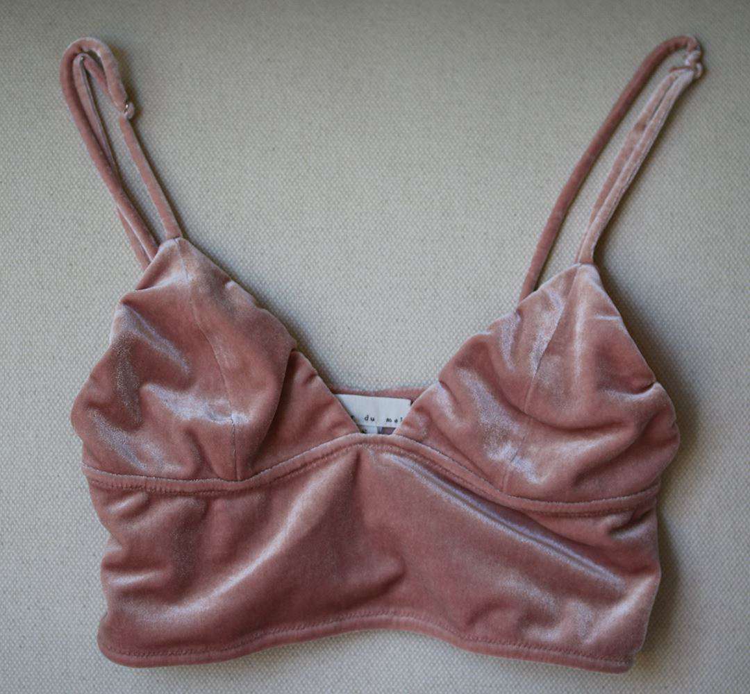 FLEUR DU MAL VELVET LONGLINE BRALETTE SMALL - Image 3