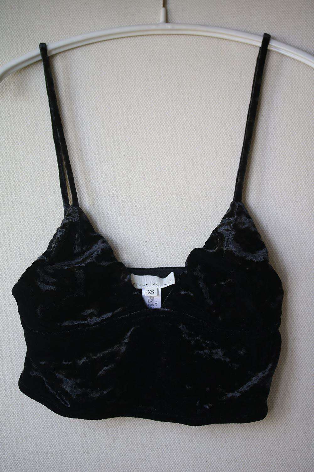 FLEUR DU MAL VELVET LONGLINE BRALETTE XSMALL - Image 3