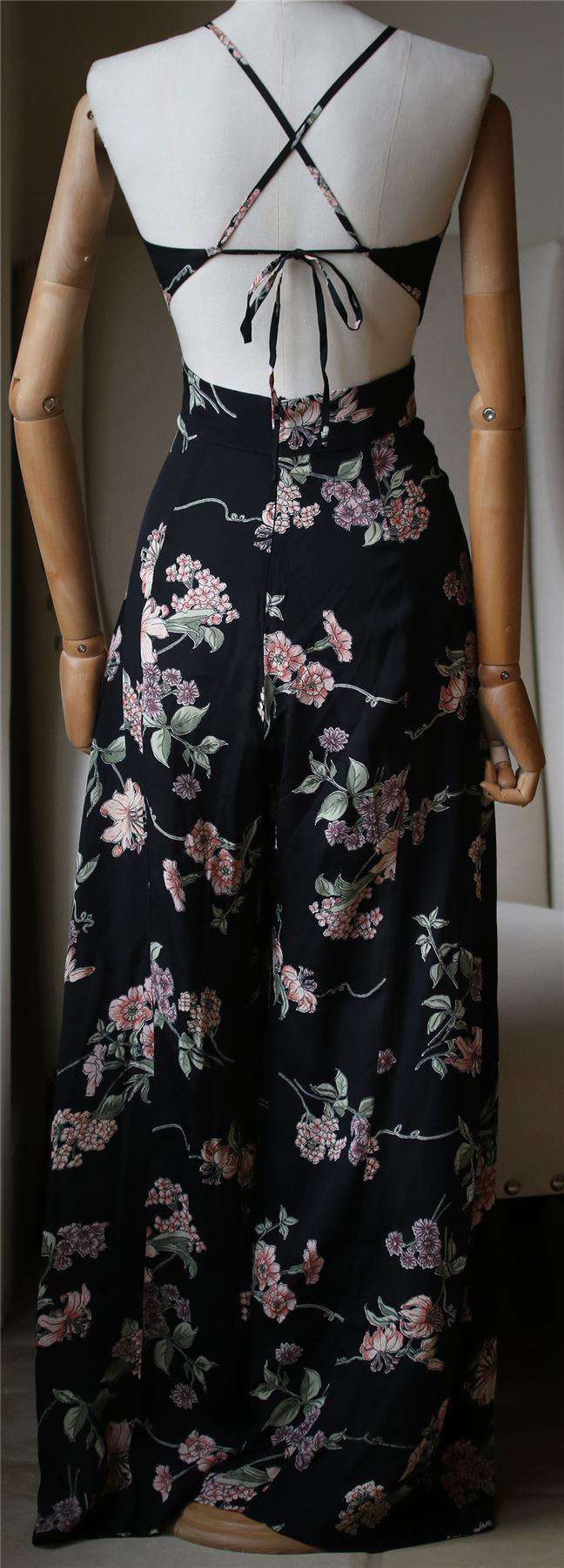 FLYNN SKYE JENNIFER FLORAL JUMPSUIT MEDIUM - Image 3