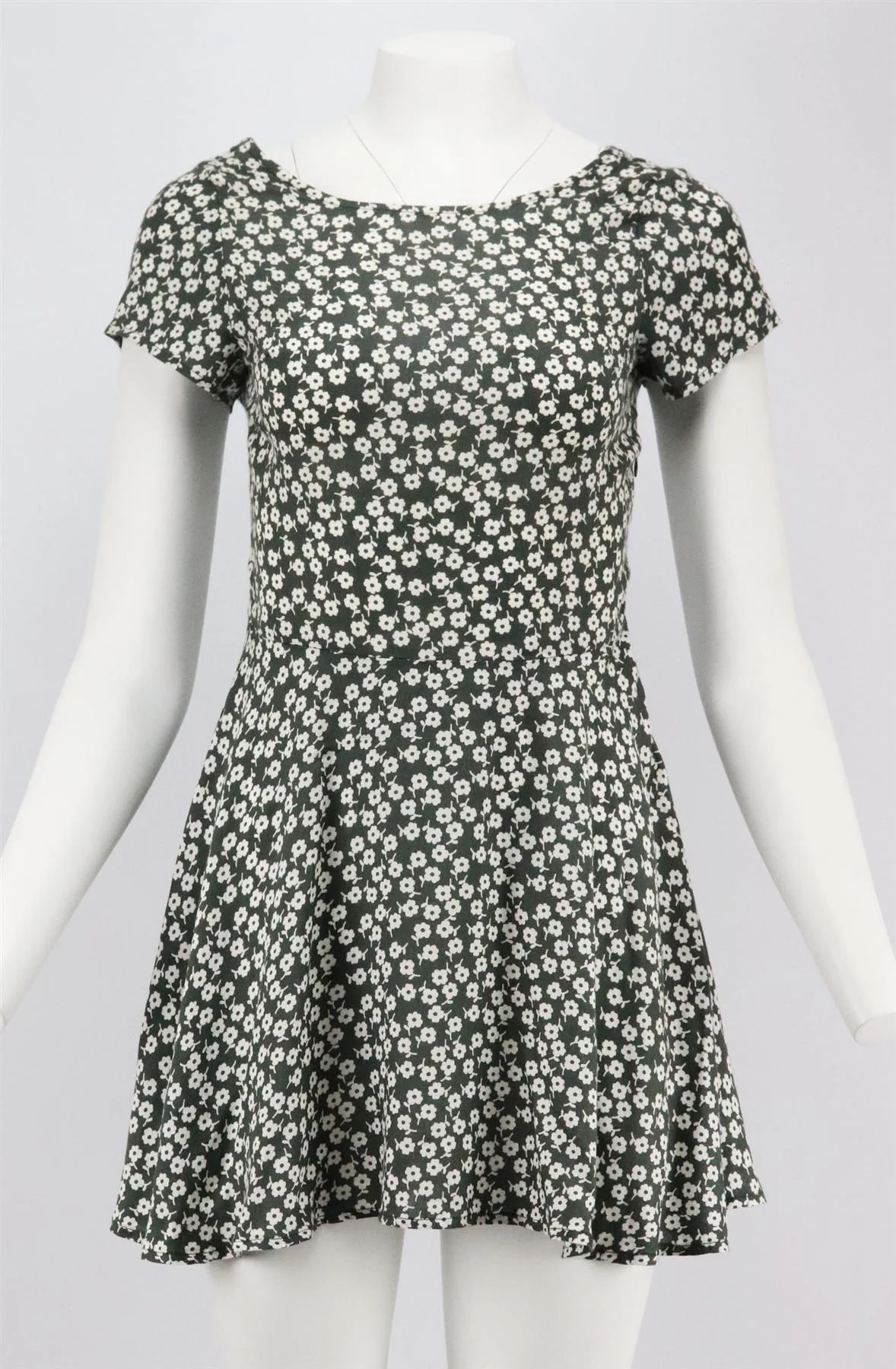 FLYNN SKYE LACE UP FLORAL PRINT GAUZE MINI DRESS SMALL - Image 2
