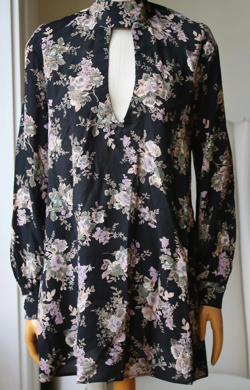 FLYNN SKYE LEAH FLORAL PRINT MINI DRESS LARGE - Image 2