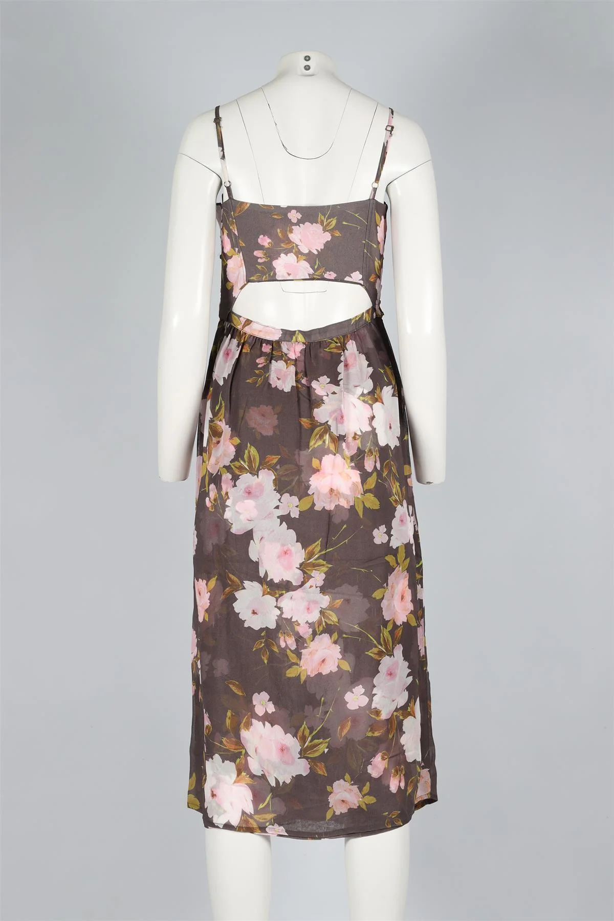 FLYNN SKYE MULTICOLOURED CREPE MIDI DRESS MEDIUM - Image 4