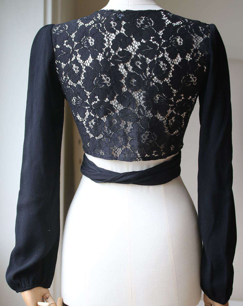 FLYNN SKYE THAT'S A WRAP LONG SLEEVE TOP SMALL - Image 5