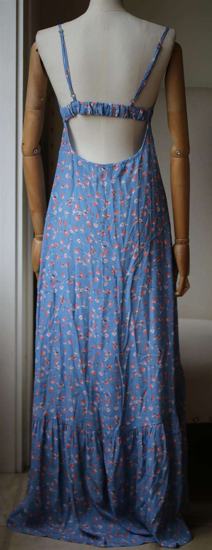 FLYNN SKYE UNBUTTON ME FRESH FLORAL MAXI DRESS SMALL - Image 3