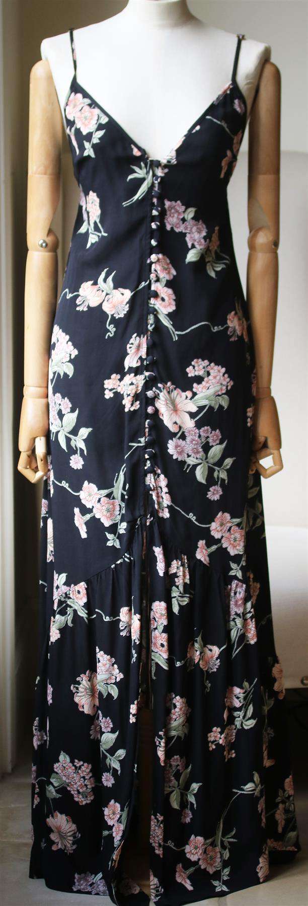 FLYNN SKYE UNBUTTON ME FRESH MAXI DRESS MEDIUM - Image 3