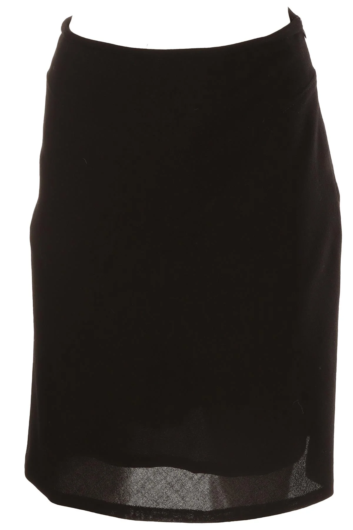 FONTANA COUTURE BLACK WOOL MINI SKIRT IT 40 UK 8