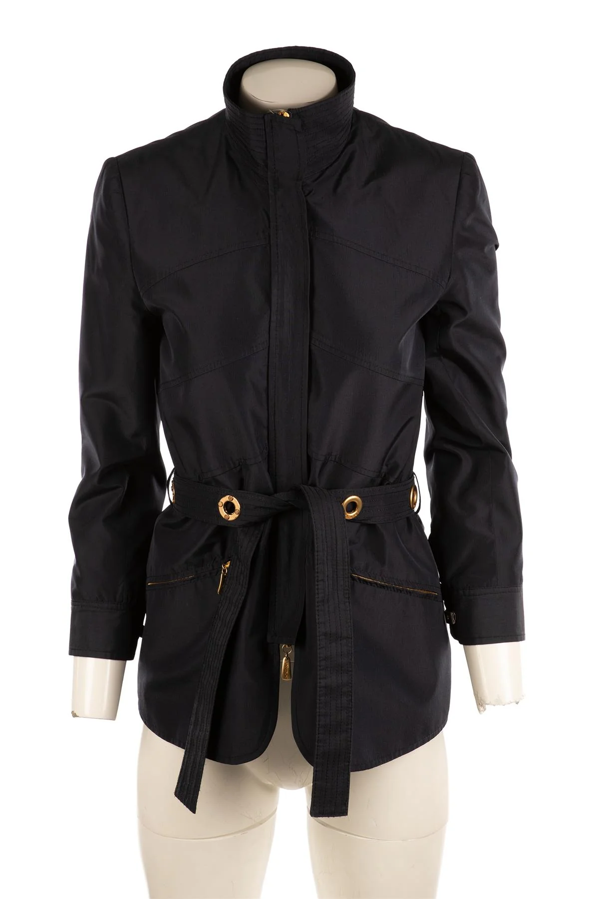 FONTANA COUTURE NAVY SHELL JACKET IT 40 UK 8 - Image 2