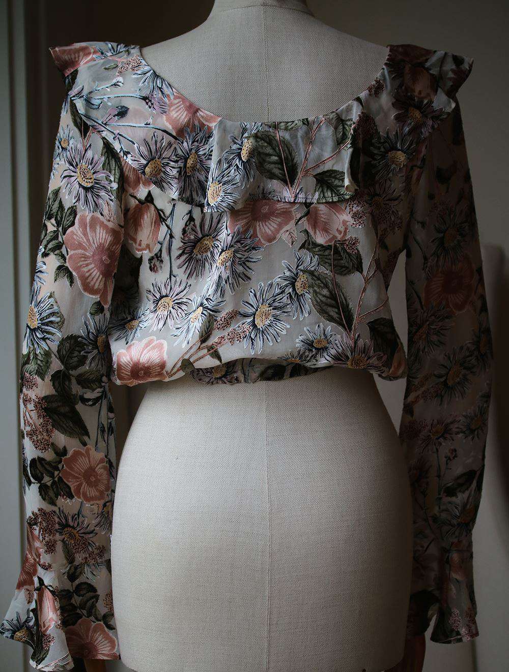 FOR LOVE AND LEMONS LUCIANA RUFFLE BLOUSE SMALL - Image 6