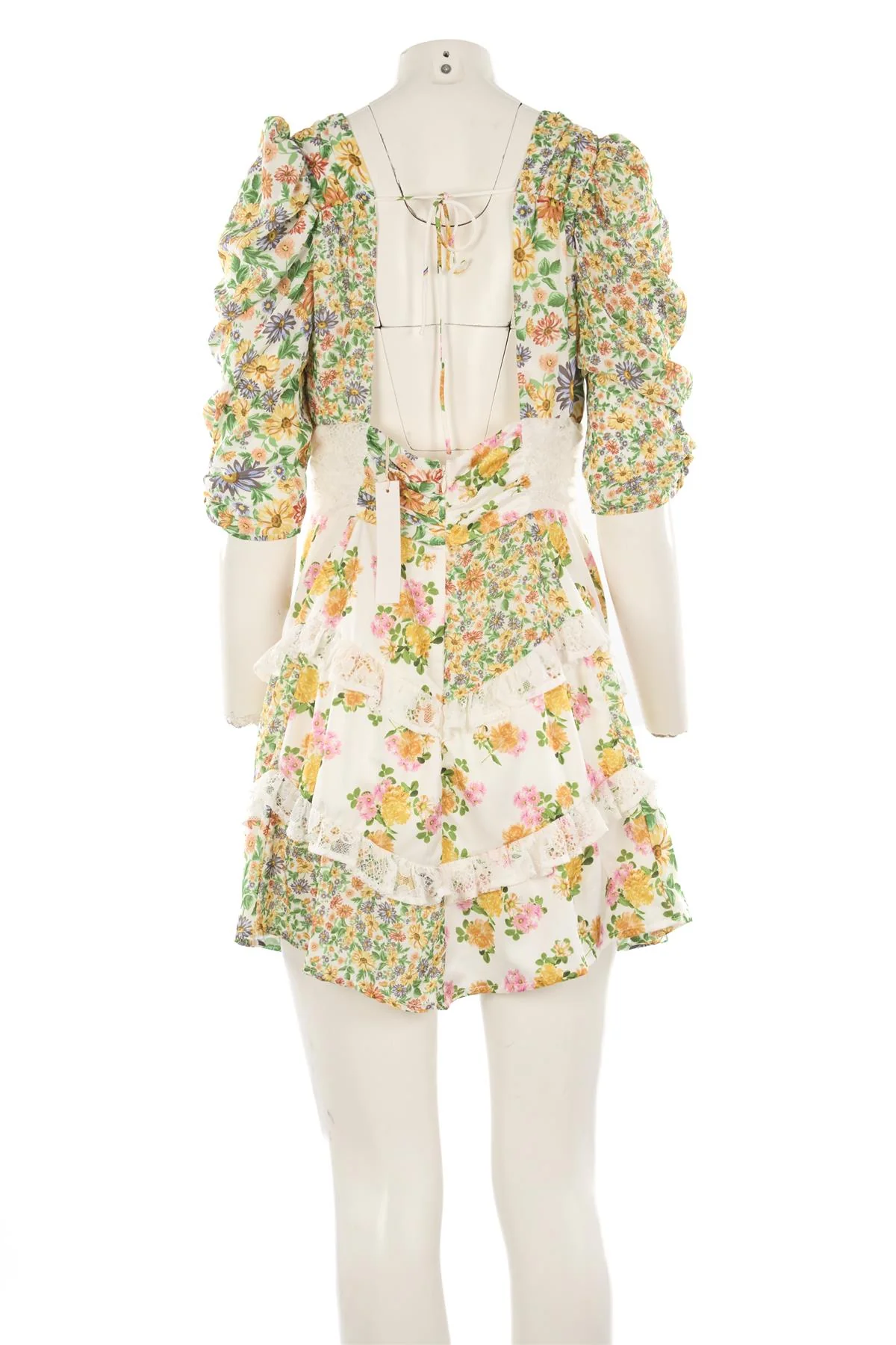 FOR LOVE & LEMONS MULTI SATIN MINI DRESS XLARGE - Image 4