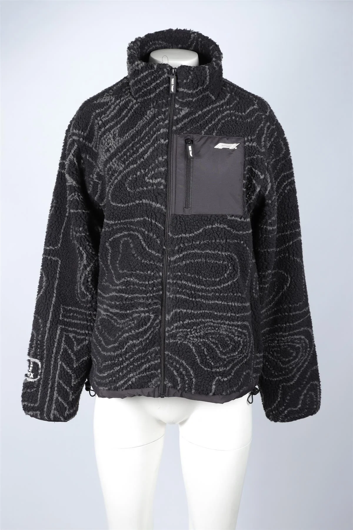 FORMULA 1 BLACK 2024 LAS VEGAS GRAND PRIX FLEECE JACKET MEDIUM - Image 2
