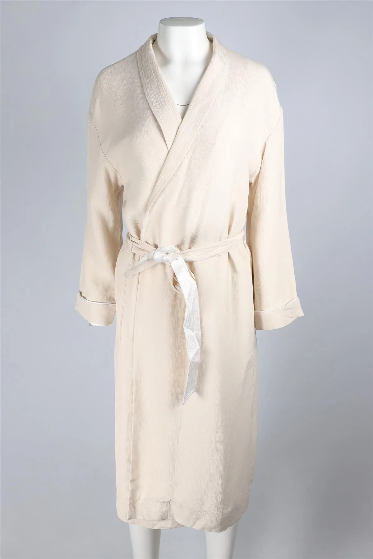 FORTE FORTE CREAM CREPE ROBE UK 12 - Image 2