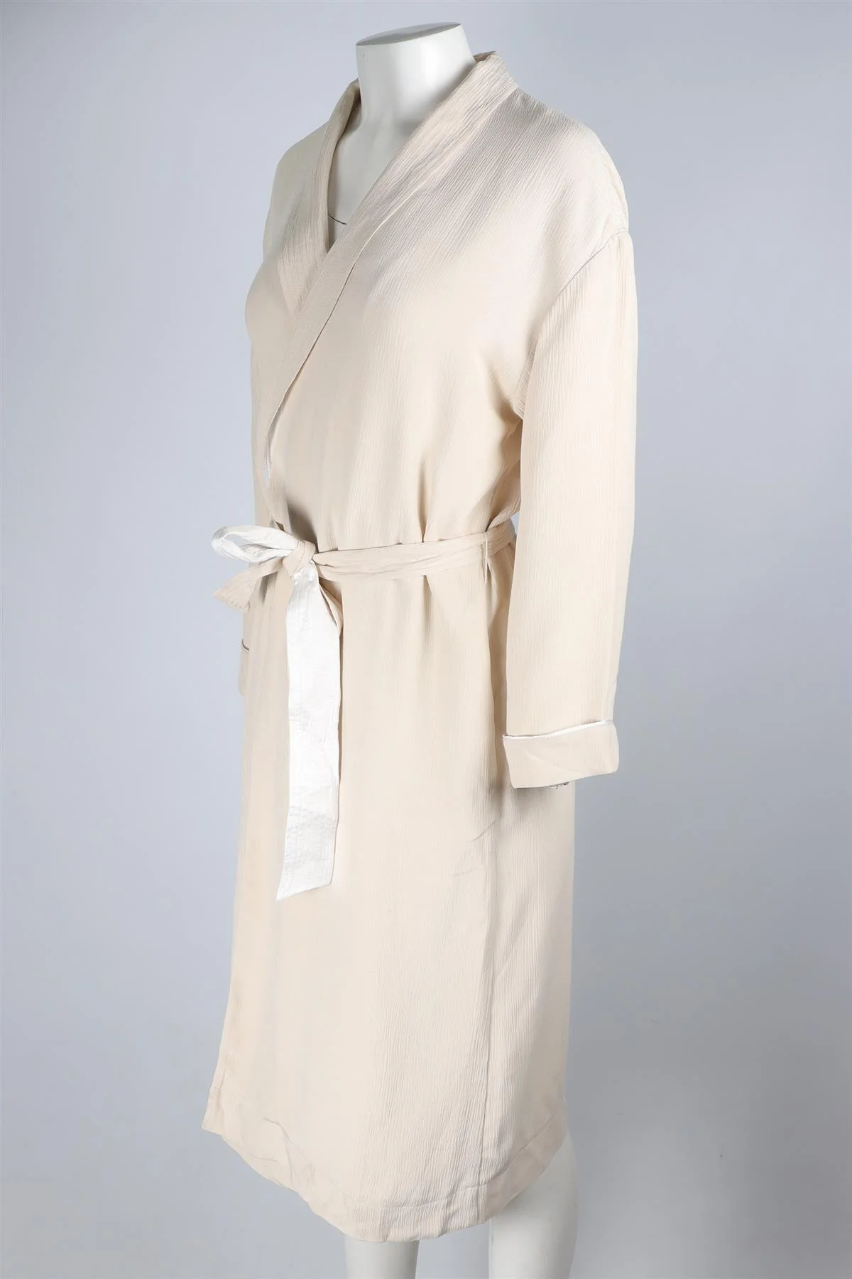 FORTE FORTE CREAM CREPE ROBE UK 12 - Image 3