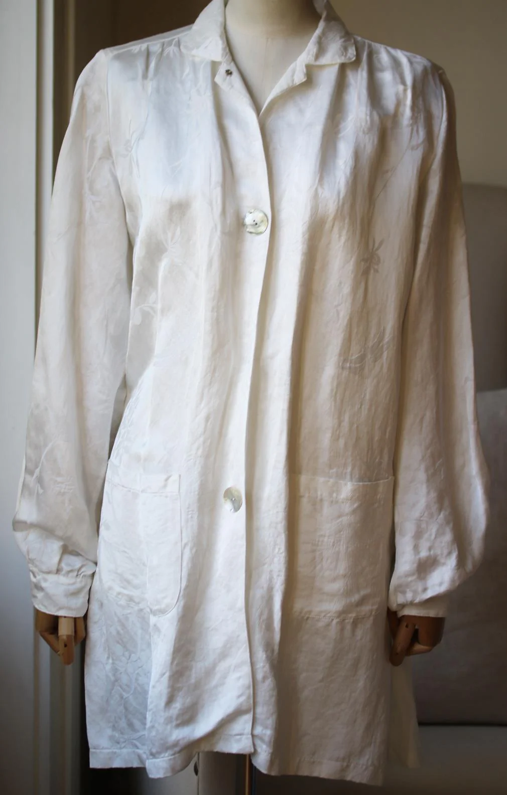 FORTE FORTE JACQUARD SILK JACKET UK 6 - Image 2