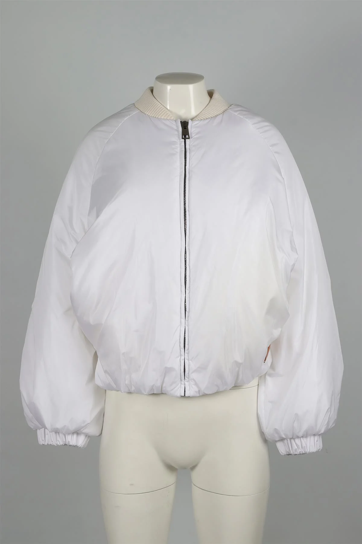 FORTE FORTE WHITE SHELL BOMBER JACKET UK 8 - Image 2