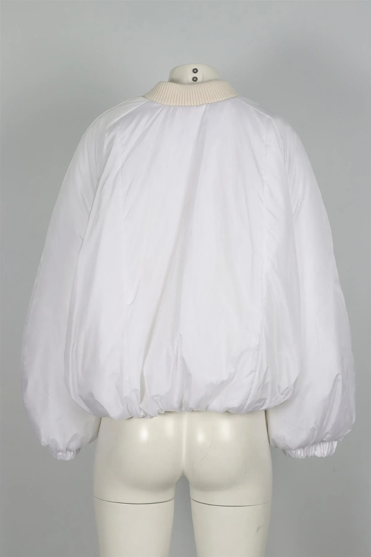 FORTE FORTE WHITE SHELL BOMBER JACKET UK 8 - Image 4