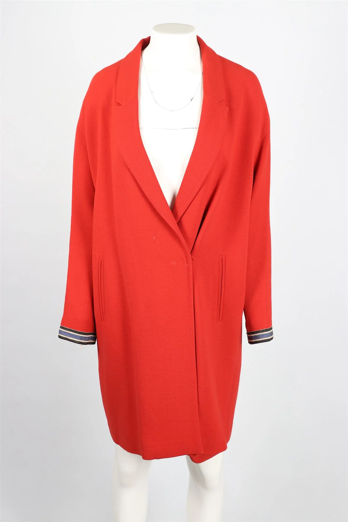 FORTE FORTE WOOL RED COAT UK 10 - Image 2