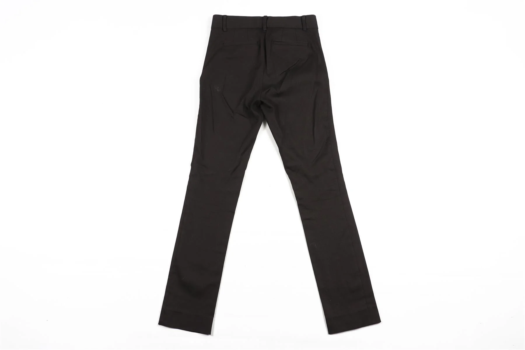 FRAME BLACK COTTON STRAIGHT LEG PANTS US 0 UK 4 - Image 4