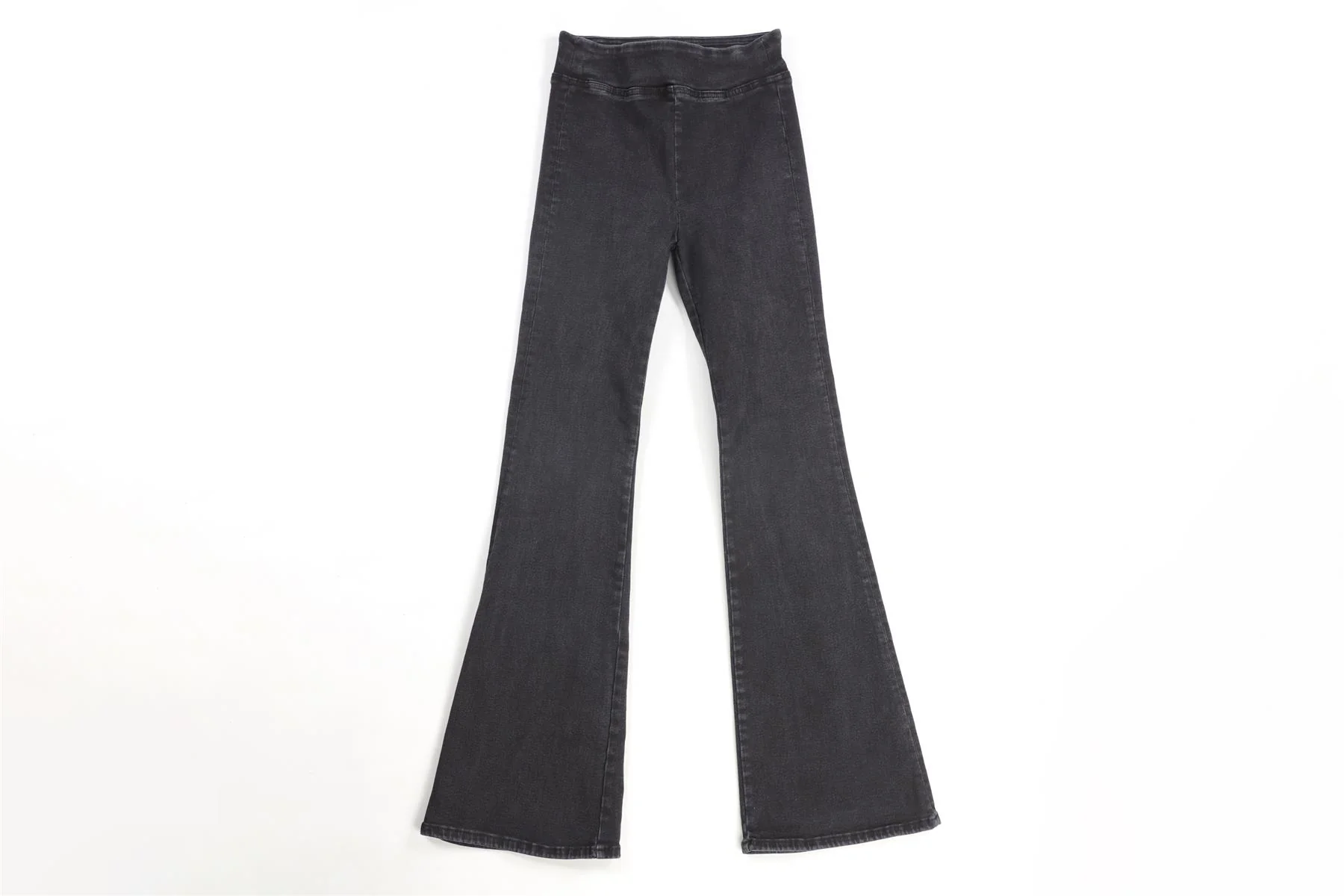 FRAME BLACK HIGH RISE FLARED JEANS UK 8-10 - Image 2