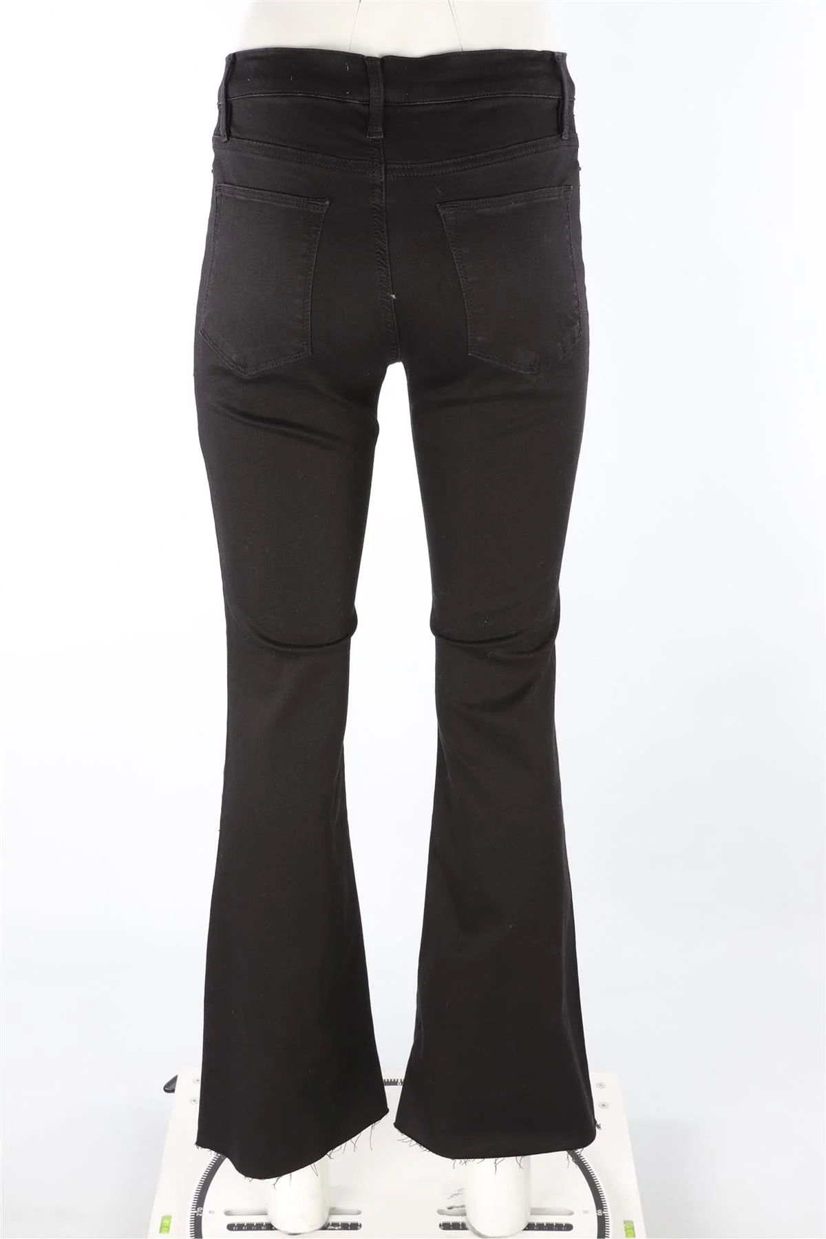 FRAME BLACK HIGH RISE FLARED JEANS W29 UK 10-12 - Image 4