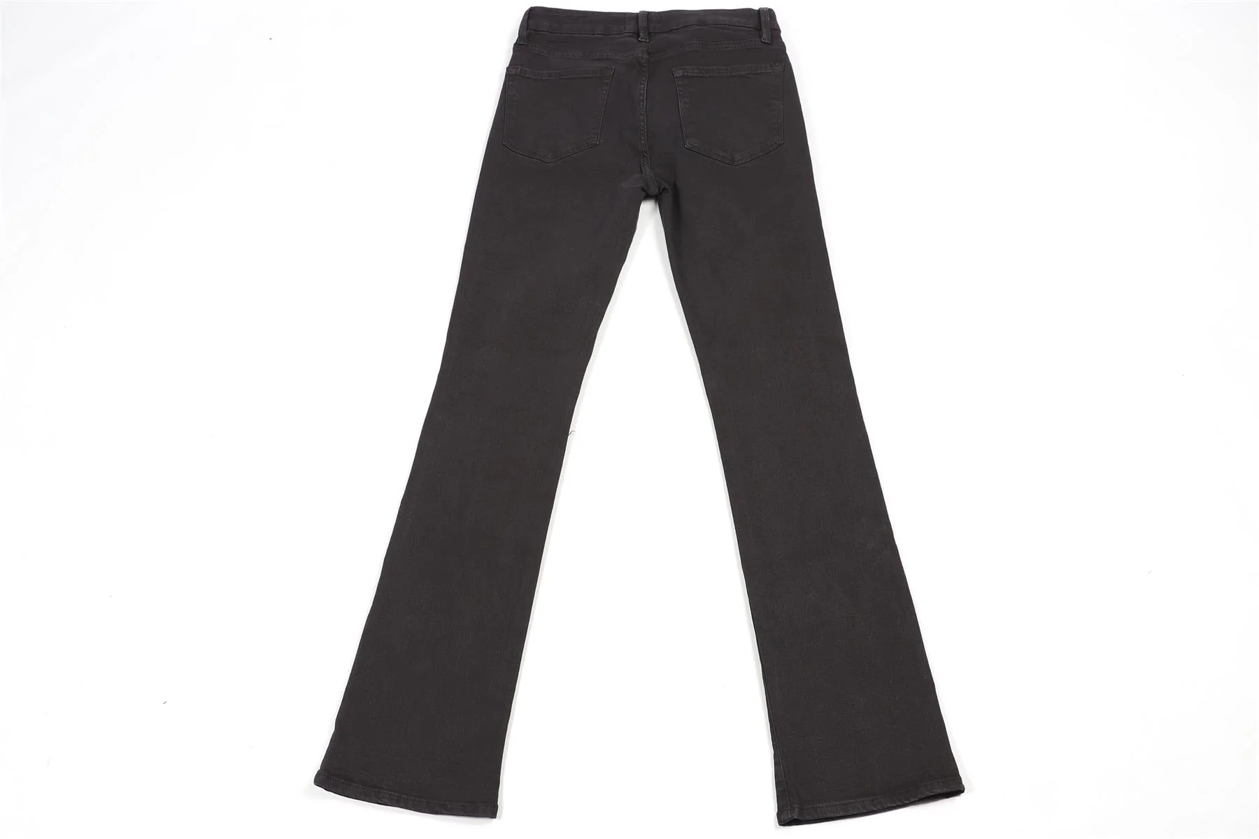 FRAME BLACK HIGH RISE STRAIGHT LEG JEANS W28 UK 10 - Image 4