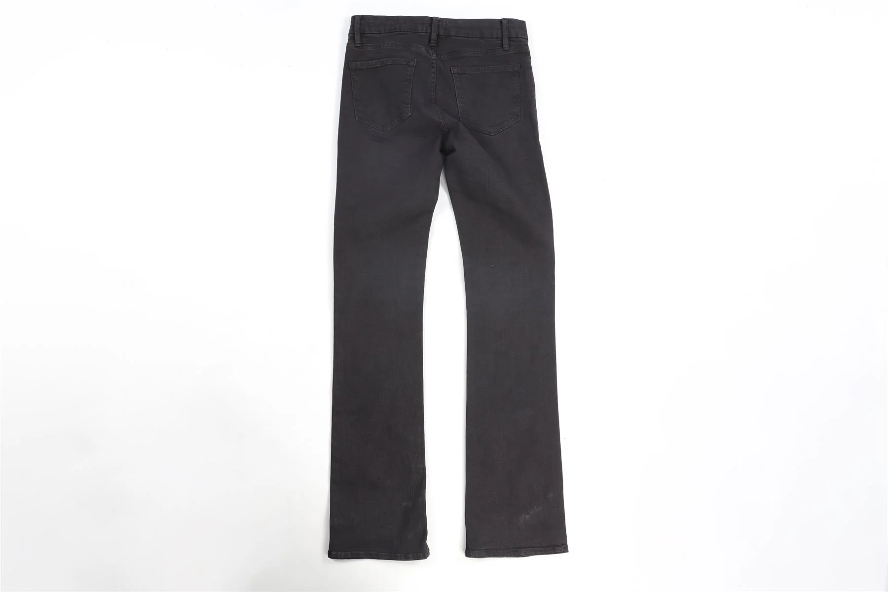 FRAME BLACK HIGH RISE STRAIGHT LEG JEANS W28 UK 10 - Image 4