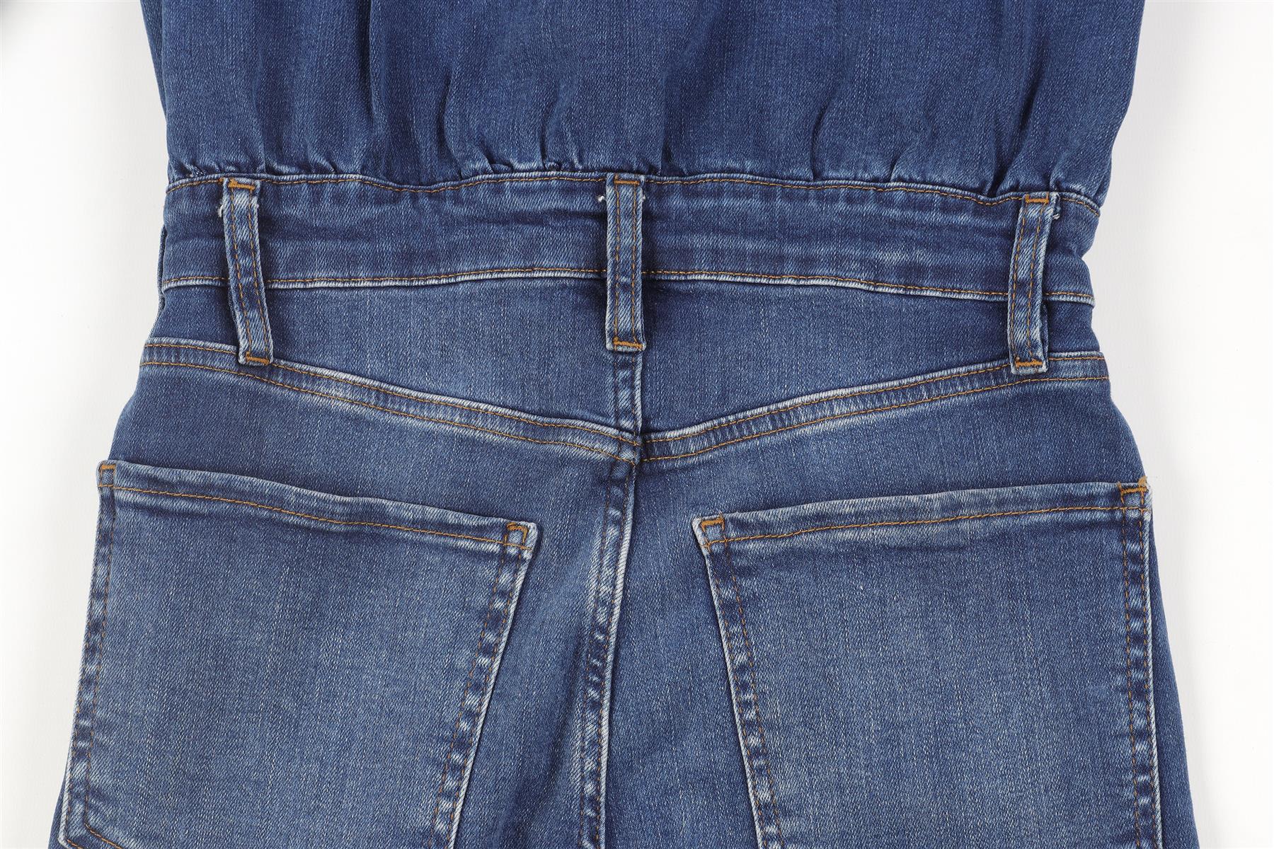 FRAME BLUE DENIM JUMPSUIT XSMALL - Image 5