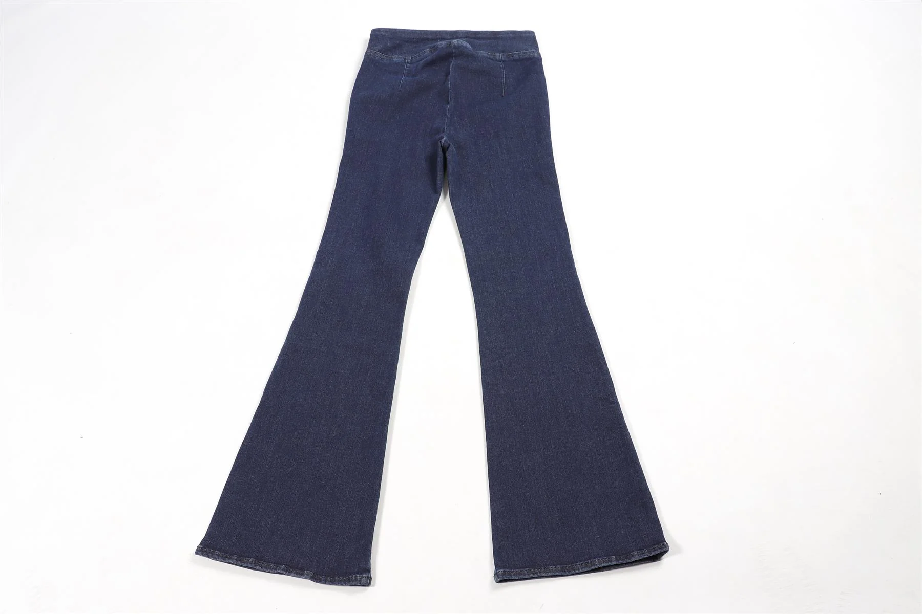 FRAME BLUE HIGH RISE FLARED JEANS W29 UK 10-12 - Image 4