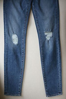 FRAME DENIM LE SKINNY DE JEANNE DISTRESSED JEANS W25 UK 6/8 - Image 6