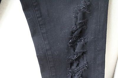 FRAME DENIM LE SKINNY DE JEANNE FILM NOIR DISTRESSED JEANS W26 UK 8 - Image 5