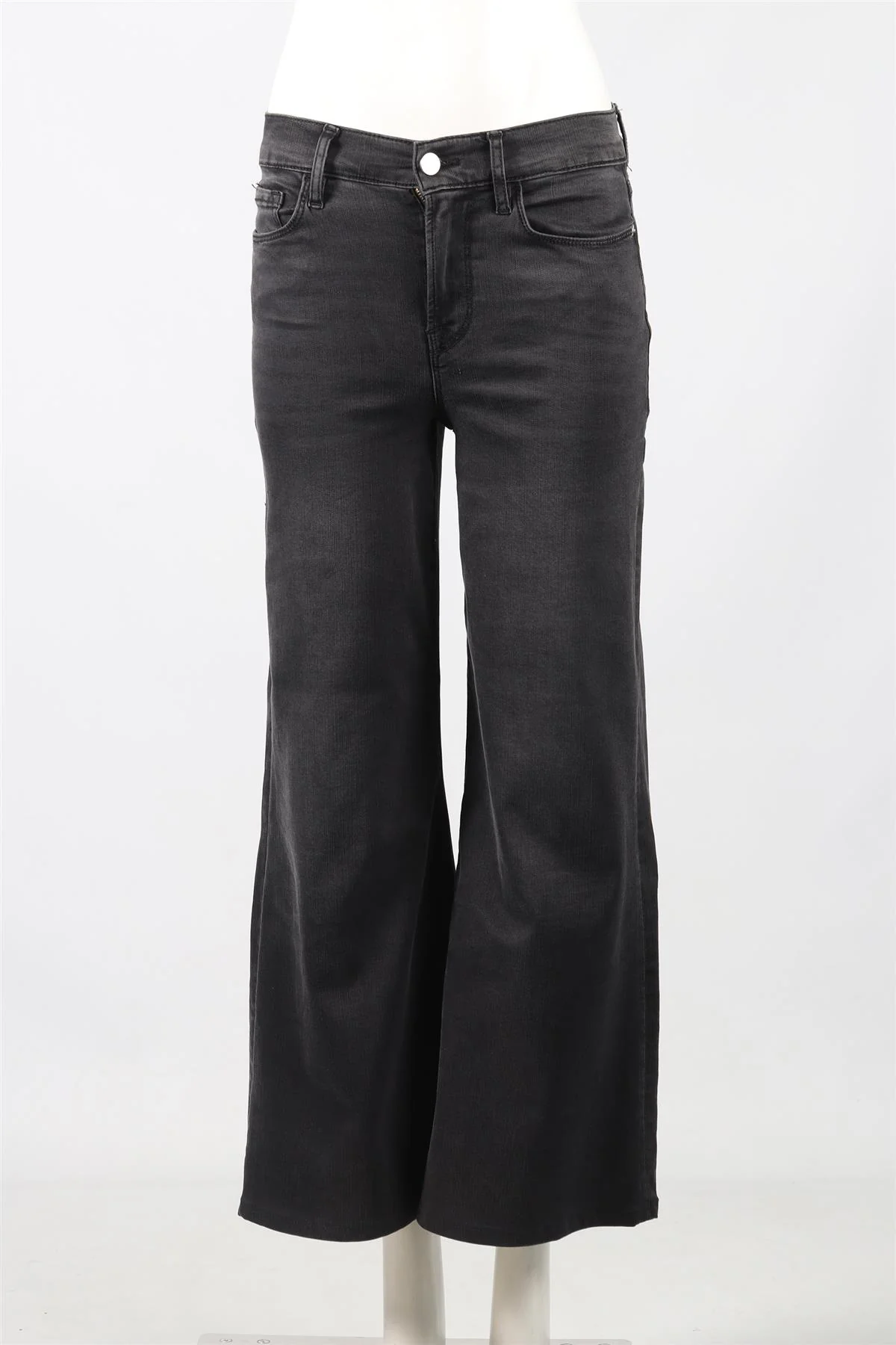 FRAME HIGH RISE WIDE LEG JEANS W 26 UK 8 - Image 2