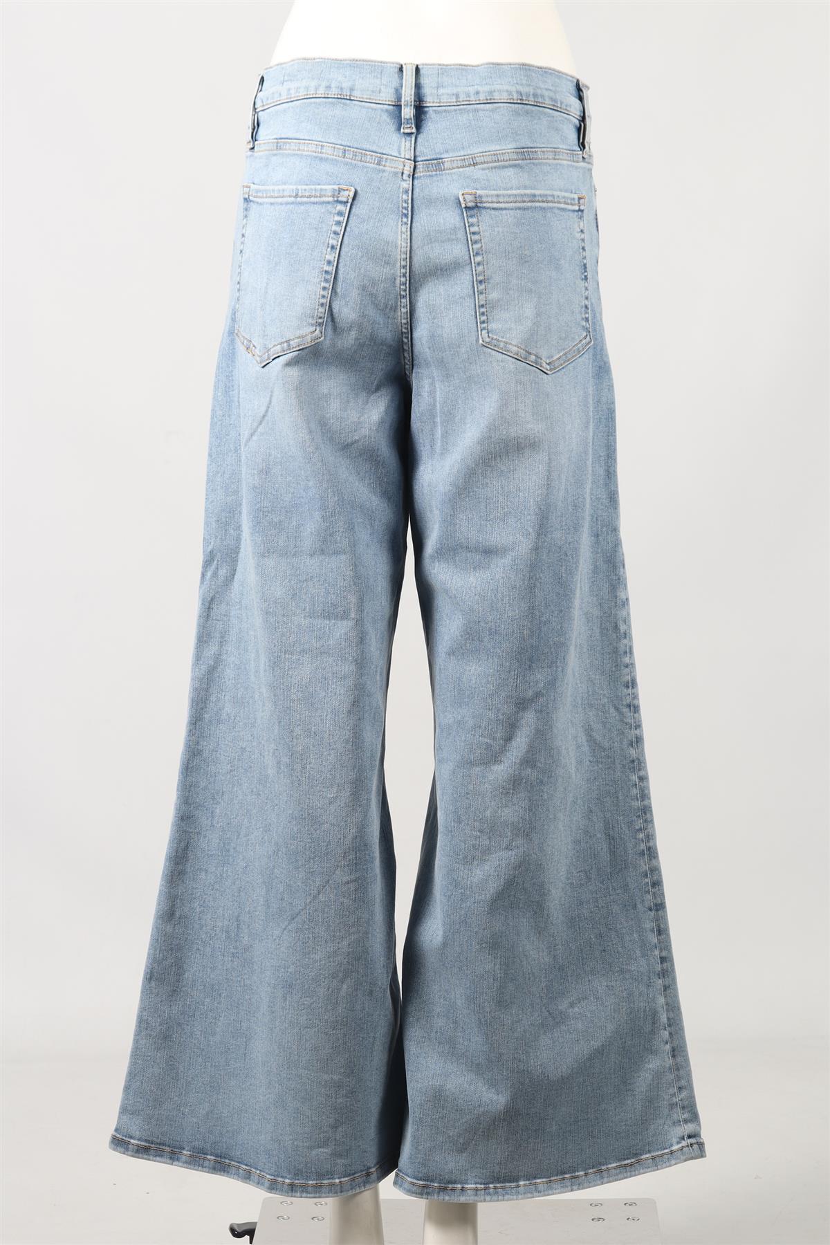 FRAME HIGH RISE WIDE LEG JEANS W30 UK 14 - Image 4