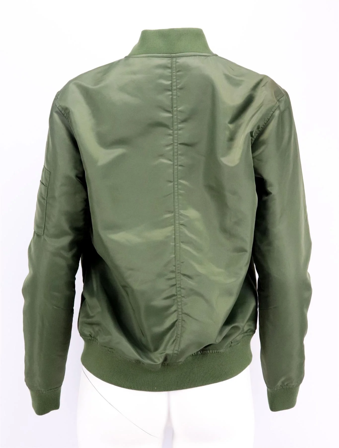 FRAME + LARA STONE EMBROIDERED SHELL BOMBER JACKET XSMALL - Image 4