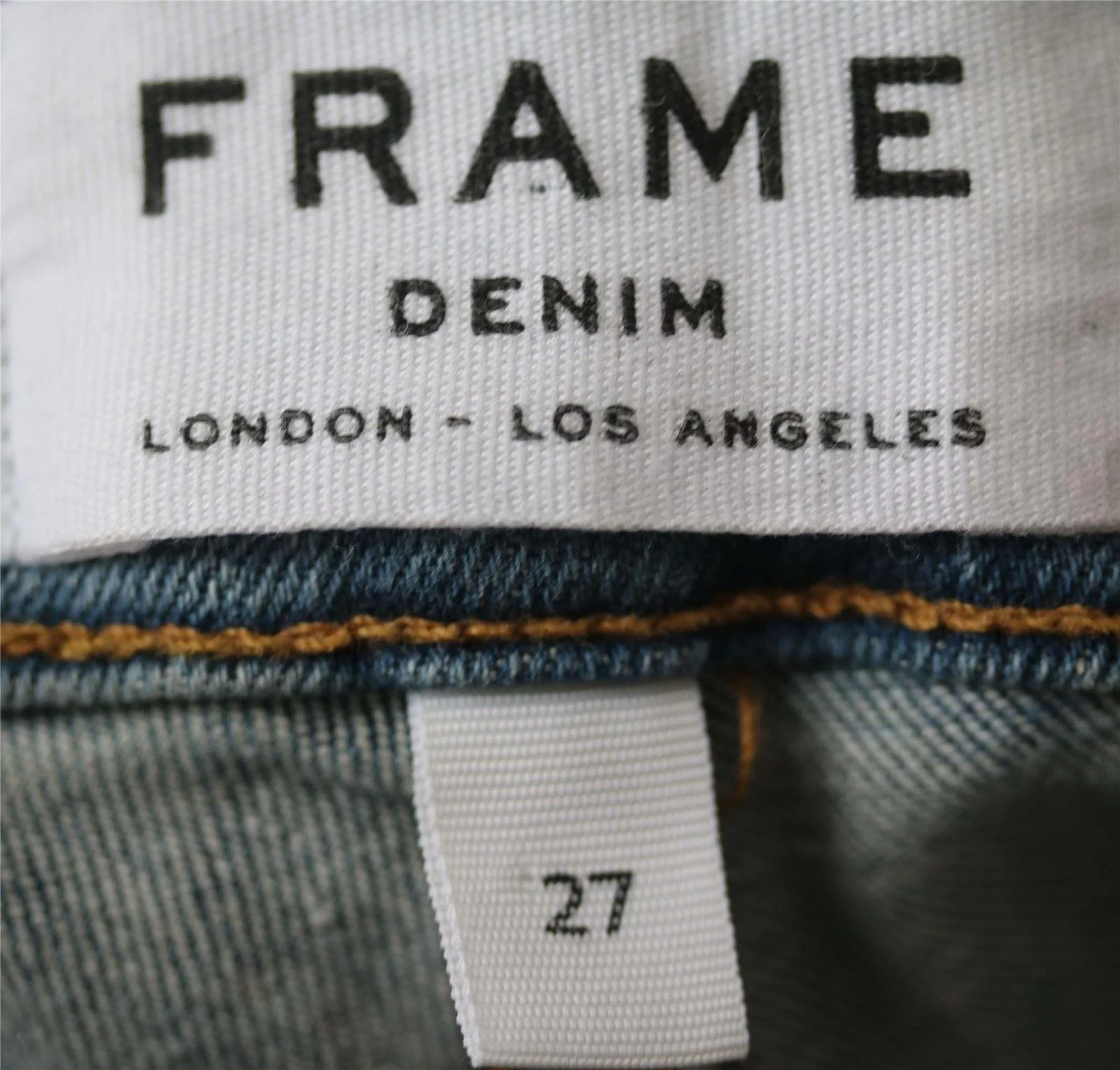 FRAME LE SKINNY DE JEANNE DISTRESSED DENIM SKINNY  JEANS W27 UK 8/10 - Image 5