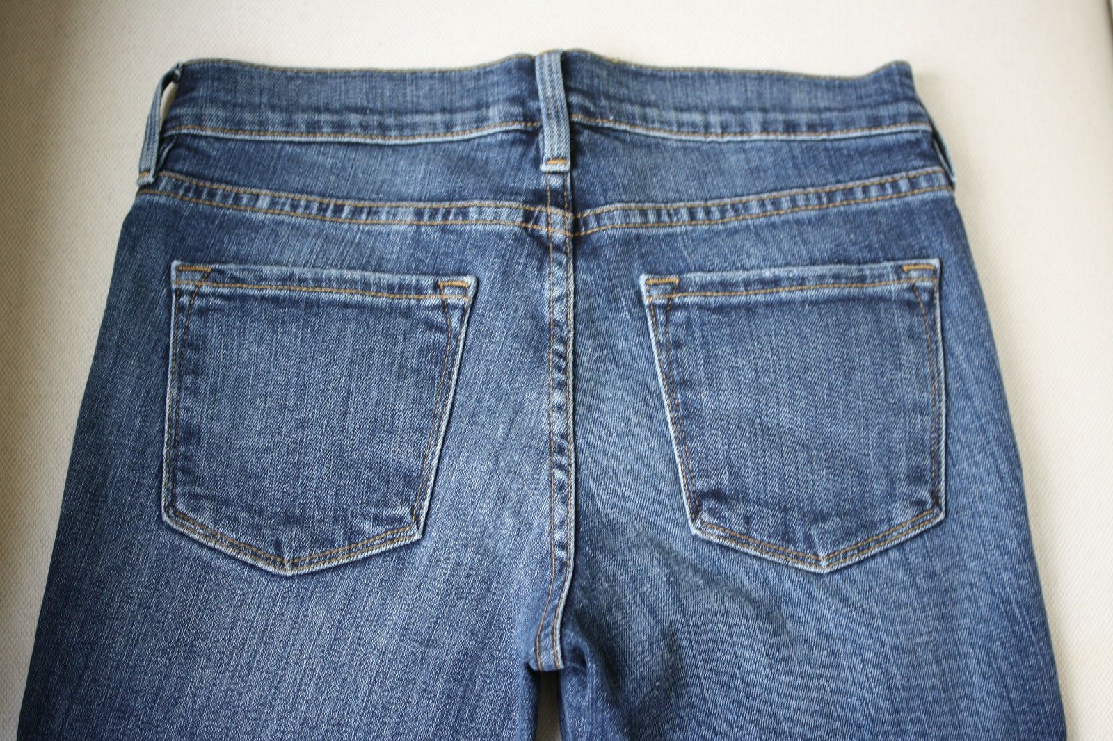 FRAME LE SKINNY DE JEANNE SEVILLE DISTRESSED JEANS W25 UK 6/8 - Image 9