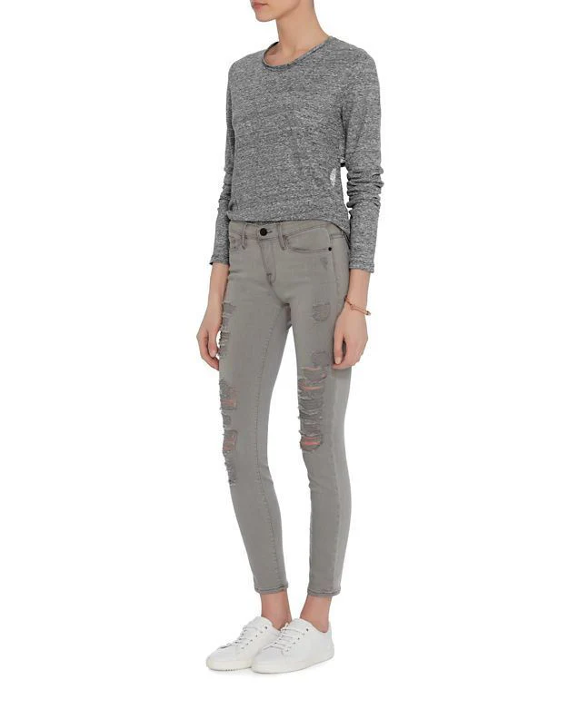 FRAME LE SKINNY DE JEANNE WILSHIRE GREY JEANS W25 UK 6/8 - Image 12