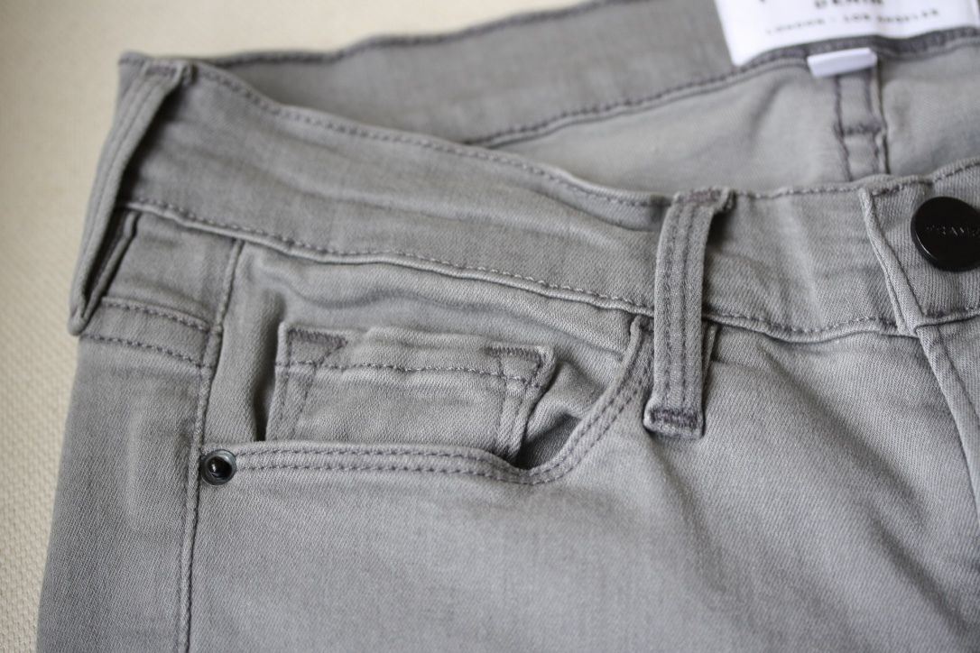 FRAME LE SKINNY DE JEANNE WILSHIRE GREY JEANS W25 UK 6/8 - Image 3