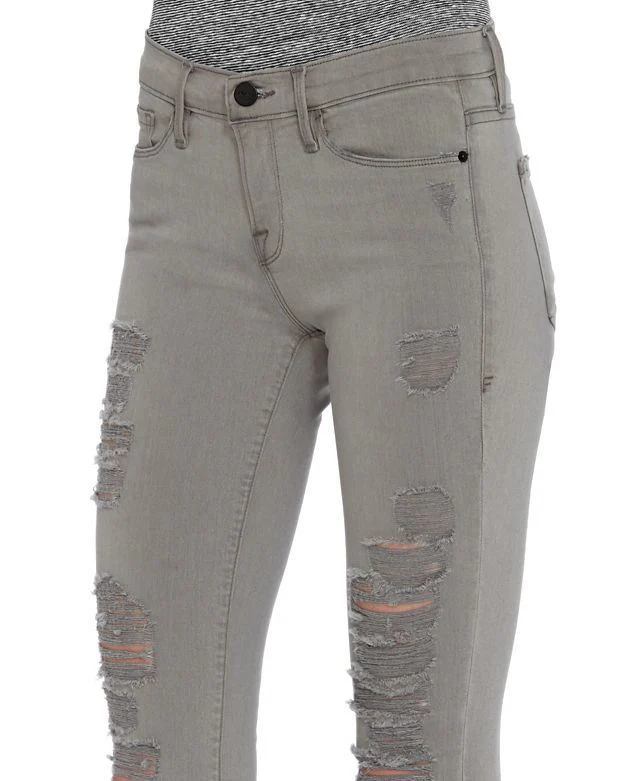 FRAME LE SKINNY DE JEANNE WILSHIRE GREY JEANS W25 UK 6/8 - Image 6