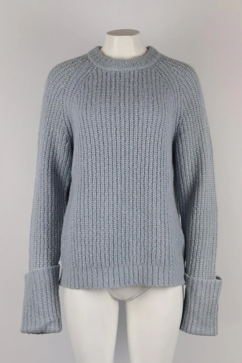 FRAME RIBBED WOOL AND ALPACA BLEND SWEATER MEDIUM - Image 2