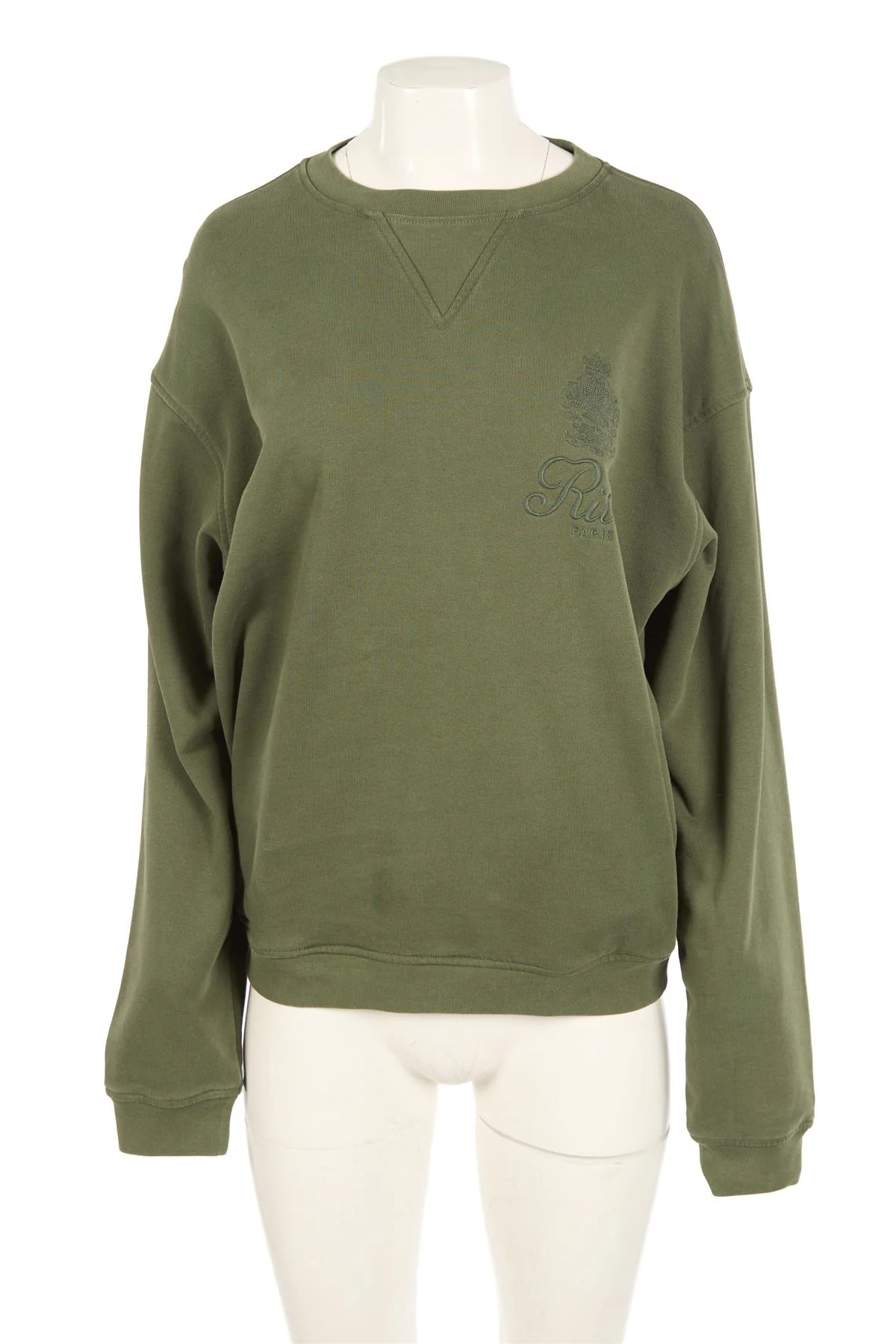 FRAME + RITZ PARIS GREEN COTTON SWEATSHIRT LARGE - Image 2