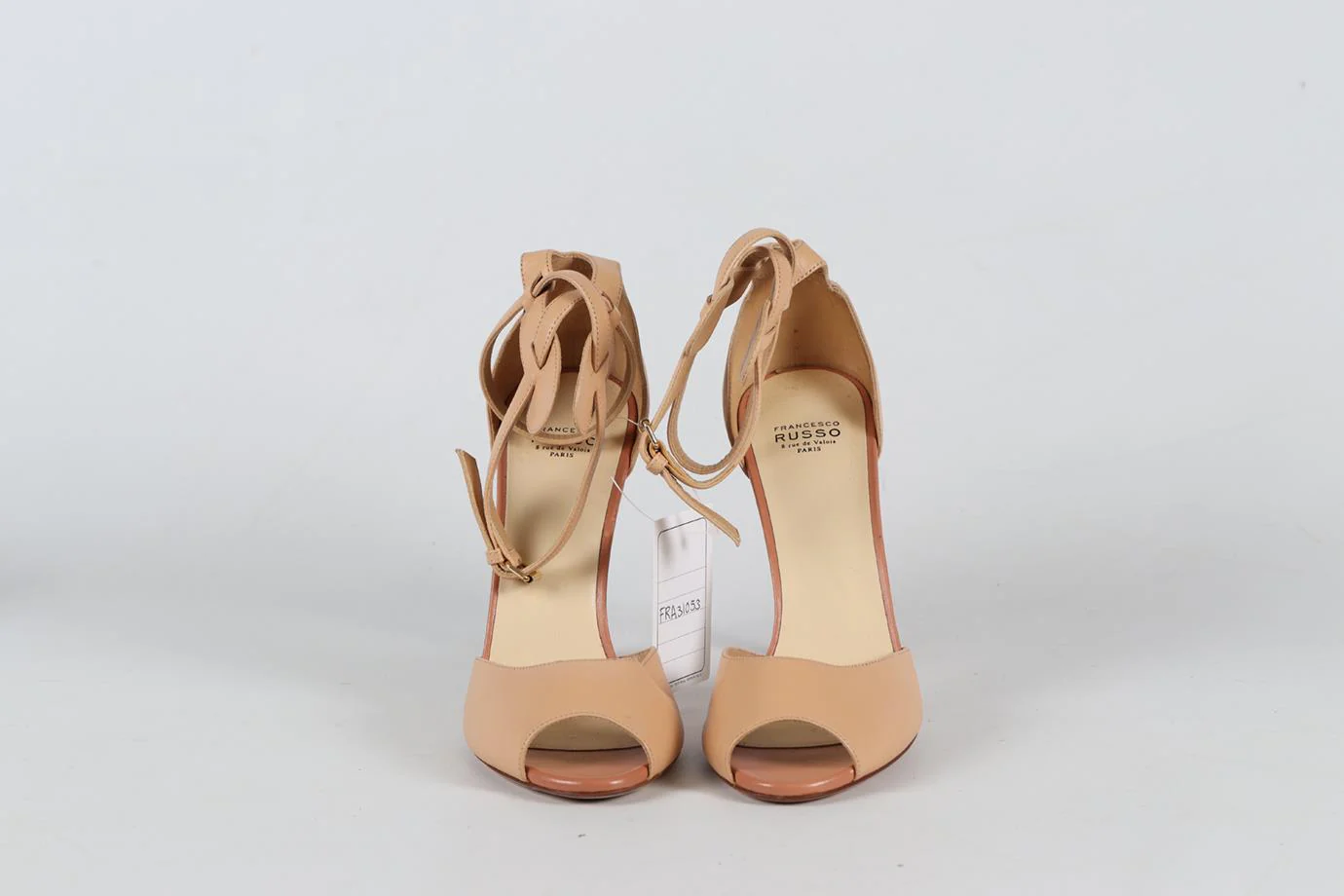 FRANCESCO RUSSO LEATHER SANDALS EU 38.5 UK 5.5 US 8.5 - Image 3