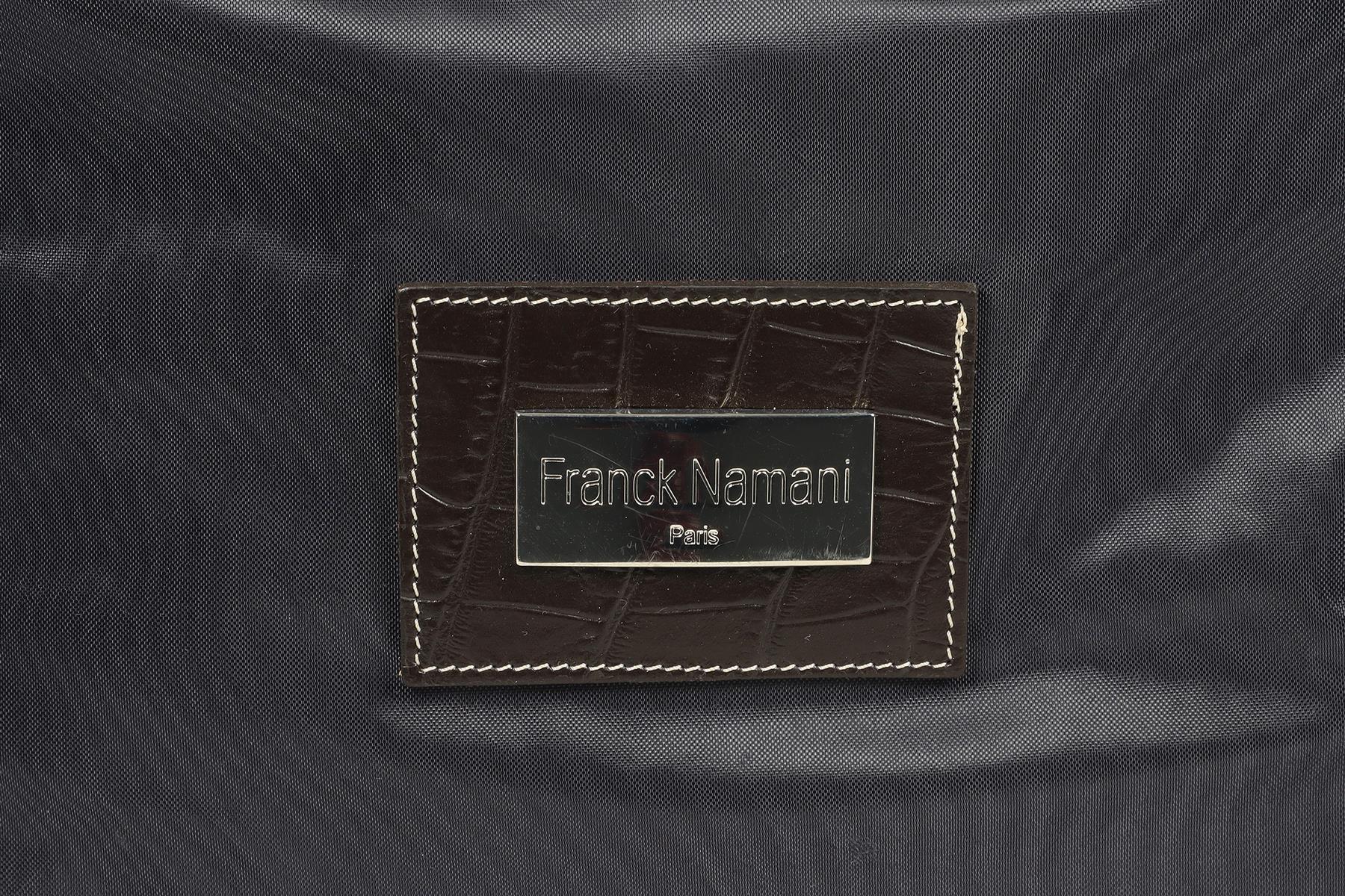 FRANCK NAMANI NAVY NYLON TOTE BAG - Image 9