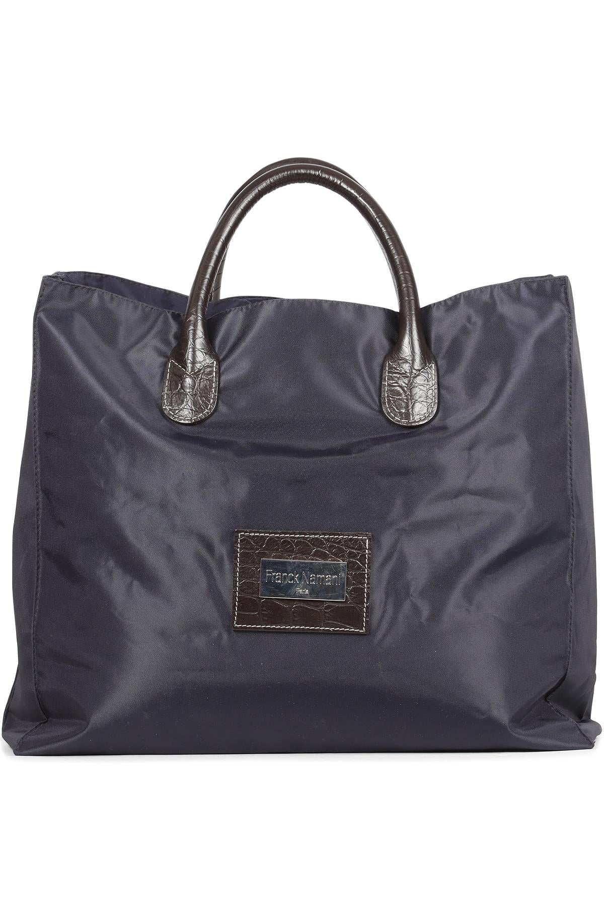 FRANCK NAMANI NAVY NYLON TOTE BAG - Image 11