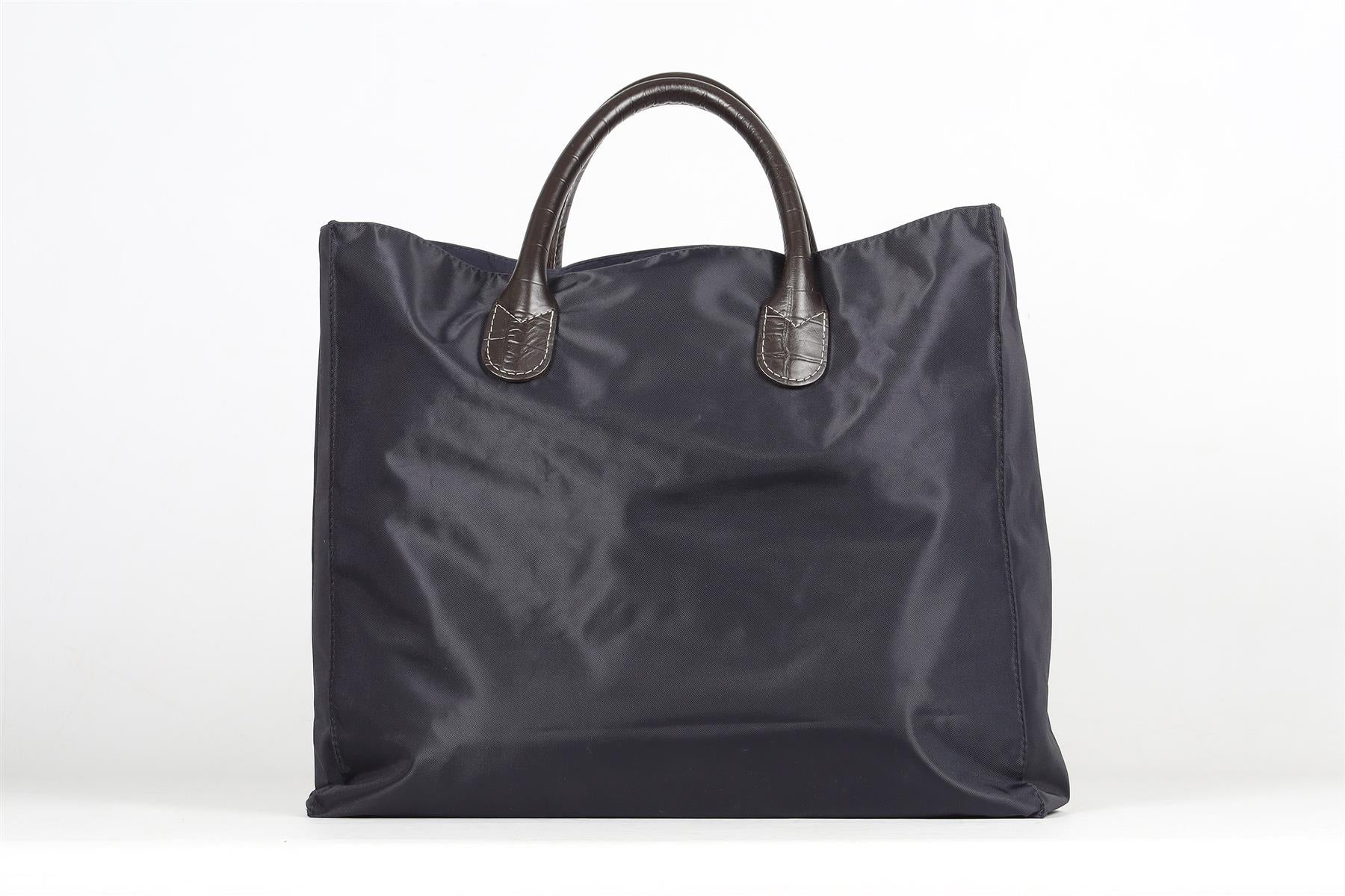 FRANCK NAMANI NAVY NYLON TOTE BAG - Image 16
