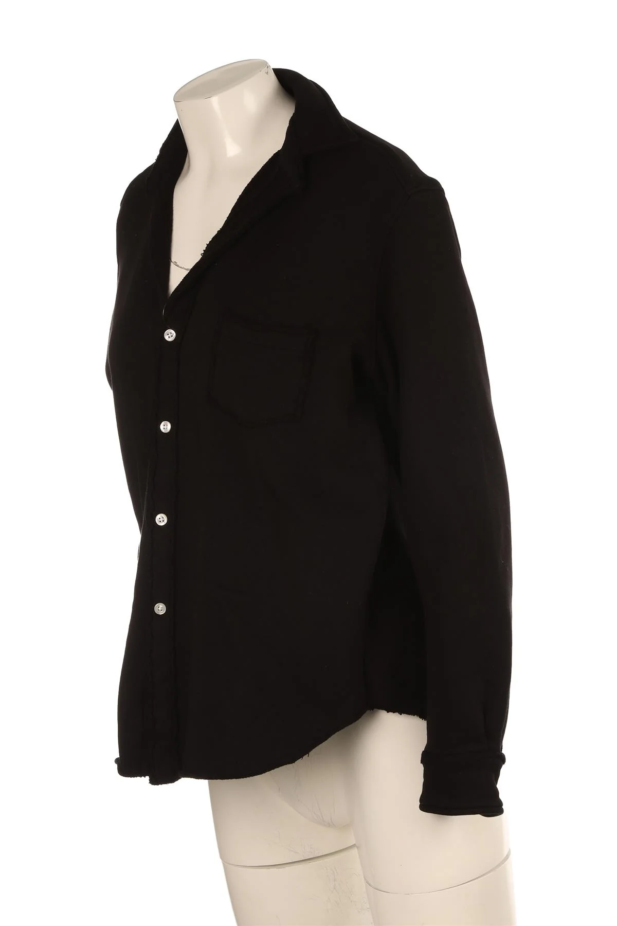 FRANK & EILEEN BLACK COTTON SHIRT SMALL - Image 3