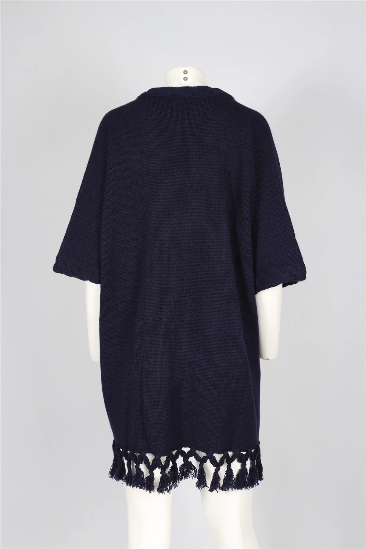 FRANK NAMANI NAVY CASHMERE CARDIGAN - Image 4